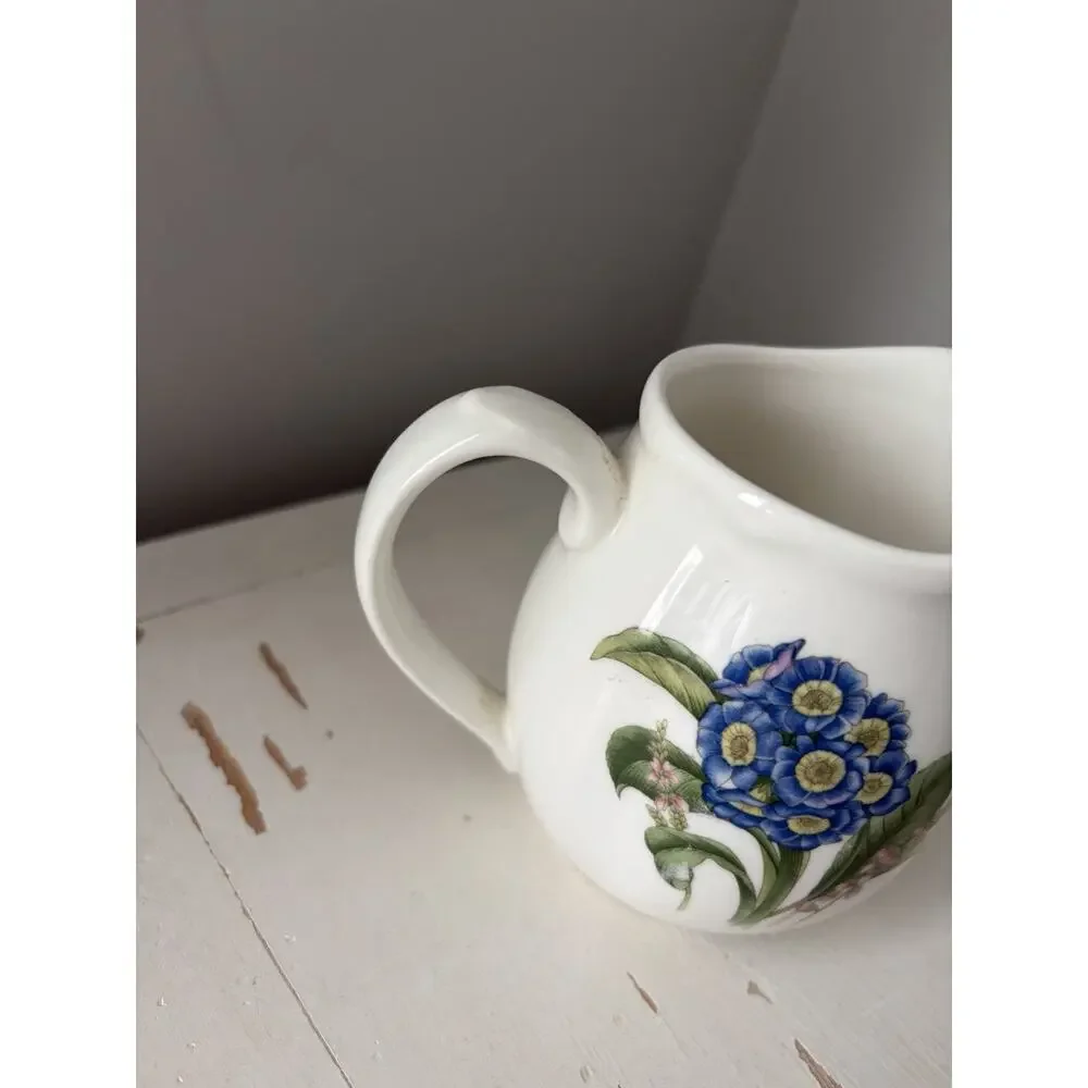 Noritake Japan GOURMET GARDEN Casual Gourmet Botanic Flowers Creamer. EUC!